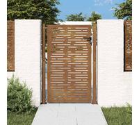 vidaXL Garden Gate 100x150 cm Corten Steel Square Design