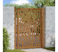 vidaXL Garden Gate 100x150 cm Weathering Steel Trace Design