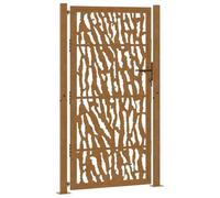 vidaXL Garden Gate 100x175 cm Weathering Steel Trace Design