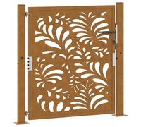 vidaXL Garden Gate 105x105 cm Weathering Steel Wave Design fence gate