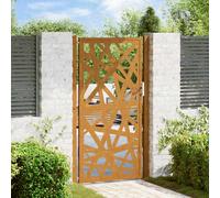vidaXL Garden Gate 105x180 cm Weathering Steel Light Design