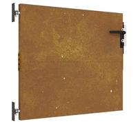 vidaXL Garden Gate-Corten Steel-Sturdy Lockable System-y Brown-Full Privacy Design-85x100cm