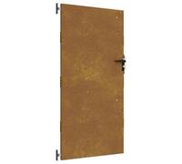 vidaXL Garden Gate, Durable Anti-Corrosive Corten Steel - Full Privacy Design, Lockable - Fits Perfectly on Patio or Garden, Built to Last, 85x200cm
