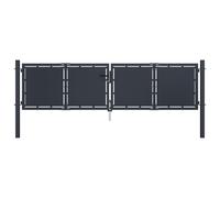 Garden Gate Steel Anthracite Outdoor Fence Doors Patio Gate Multi Sizes vidaXL