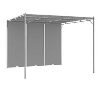 Garden Furniture Set Garden Gazebo with Side Curtain 3x3x2.25 m Anthracite