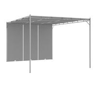 vidaXL Garden Gazebo with Side Curtain 4x3x2.25 m Anthracite