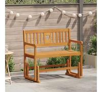 vidaXL Garden Glider Bench Natural 110 x 59 x 97 cm Solid Acacia Wood