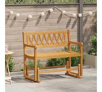 vidaXL Garden Glider Bench Natural 110 x 59 x 97 cm Solid Acacia Wood