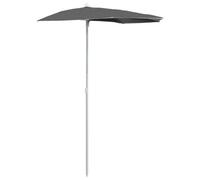 Vidaxl Garden Half Parasol With Pole 180X90 Cm