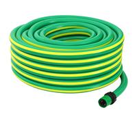 vidaXL Garden Hose 5-Ply Green and Yellow 1 / 2'' 30 m PVC