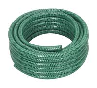 Garden Hose 20m PVC Green 0.5" 4pc Quick Couplers & Spray Nozzle Set Reinforced