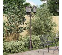 vidaXL Garden Light Bronze 61 x 53 x 235 cm Aluminium and Glass