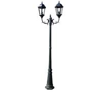 vidaXL Garden Light | Dark Green, Black | Aluminium, Glass | Large