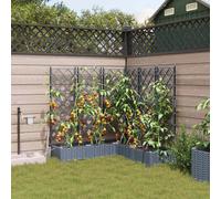 vidaXL Garden Light grey 120 x 120 x 126 cm Steel