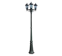 vidaXL Preston Garden Light Post 3-arms 215cm Dark Green Outdoor Standing Lamp