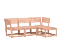 vidaXL Garden Lounge Set 4 Piece Outdoor Lounge Set Chair Solid Wood Douglas