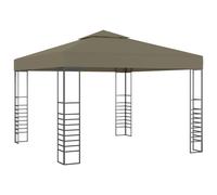vidaXL Garden Marquee Taupe 180 g/m² Outdoor Gazebo Patio Canopy Shelter Tent