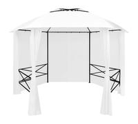 vidaXL Garden Marquee with Curtains 360x312x265 cm White 180 g/m虏 UK HOT