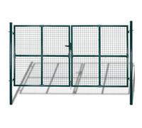 Vidaxl Garden Mesh Gate Fence Door Wall Grille 306X175 Cm