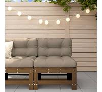 Garden Middle Sofa Footrest Outdoor Sofa Coffee Table Solid Wood Pine vidaXL