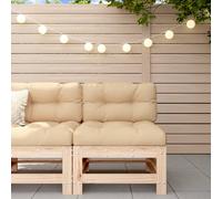 vidaXL Garden Middle Sofa Solid Wood Pine