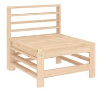 (natural pine, middle sofa) vidaXL Garden Middle Sofa Footrest Outdoor Sofa Coffee Table Solid Wood Pine