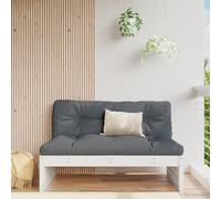 (white pine, middle sofa) vidaXL Garden Middle Sofa Footrest Outdoor Sofa Coffee Table Solid Wood Pine