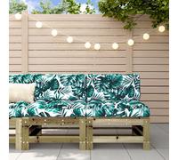 Garden middle sofa natural impregnated solid pinewood 57.5x63.5x60 cm Light grey