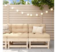 vidaXL Garden Middle Sofas 2 pcs Solid Wood Pine