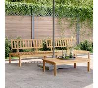 vidaXL Garden Pallet Middle Sofas 2 pcs Solid Wood Acacia