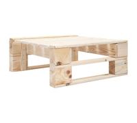 vidaXL Garden Pallet Ottoman Footstool Outdoor Footrest Coffee Table Wood