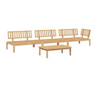 vidaXL Garden Pallet Sofa Set 4 Piece Outdoor Pallet Sofa Solid Wood Acacia