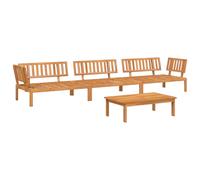 vidaXL Garden Pallet Sofa Set 4 Piece Outdoor Pallet Sofa Solid Wood Acacia