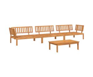 vidaXL Garden Pallet Sofa Set 4 Piece Outdoor Pallet Sofa Solid Wood Acacia