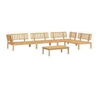 vidaXL Garden Pallet Sofa Set 5 Piece Outdoor Pallet Sofa Solid Wood Acacia