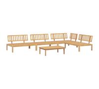 vidaXL Garden Pallet Sofa Set 5 Piece Outdoor Pallet Sofa Solid Wood Acacia
