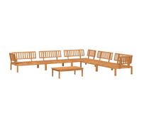 vidaXL Garden Pallet Sofa Set 6 Piece Outdoor Pallet Sofa Solid Wood Acacia
