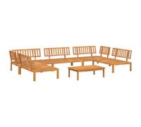 vidaXL Garden Pallet Sofa Set 6 Piece Outdoor Pallet Sofa Solid Wood Acacia