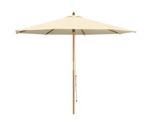vidaXL Garden Parasol Ø 300 x 248 cm Solid Eucalyptus Wood Cream White