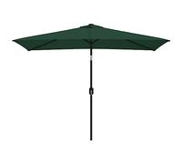 vidaXL Garden Parasol, Outdoor Umbrella for Balcony Terrace Yard Deck, Sunshade for Table, Patio Canopy, UV Protection Sun Shelter, Green Rectangular