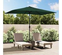 vidaXL Parasol Green Rectangular Outdoor Garden Umbrella Portable Sun Shelter