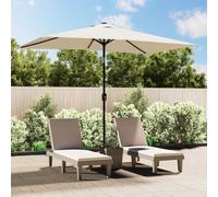 vidaXL Garden Parasol 200 x 300 cm Sand White Rectangular