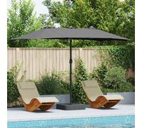 vidaXL Garden Parasol Anthracite 385 x 209 x 244 cm Fabric