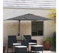 vidaXL Garden Parasol Anthracite and Black 248.5 x 247.5 x 160 cm