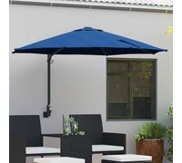 vidaXL Garden Parasol Azurblau 248 x 248 x 148 cm Polyester and Steel