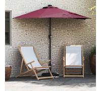 vidaXL Garden Parasol Bordeaux red 294 x 150 x 223 cm Fabric