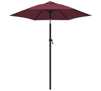 vidaXL Garden Parasol Burgundy 200x224 cm Aluminium