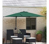 vidaXL Garden Parasol Green 248.5 x 247.5 x 160 cm Polyester and Steel