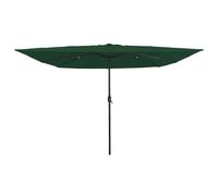 vidaXL Garden Parasol Green and Black 295 x 295 x 245 cm