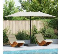 vidaXL Garden Parasol Sand 385 x 209 x 244 cm Fabric